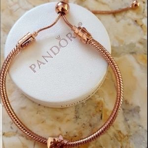 Rose Gold Adjustable Pandora bracelet